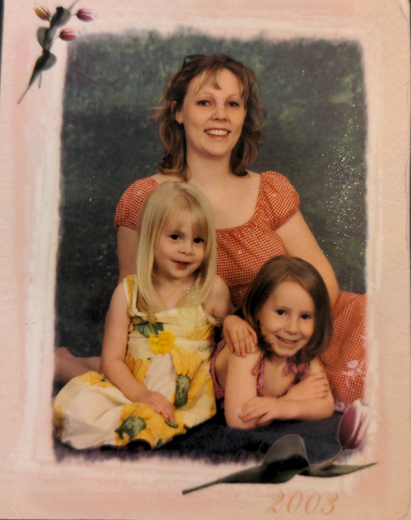 Author with her two daughters in 2003, three years after her divorce was final. Author provided photo.