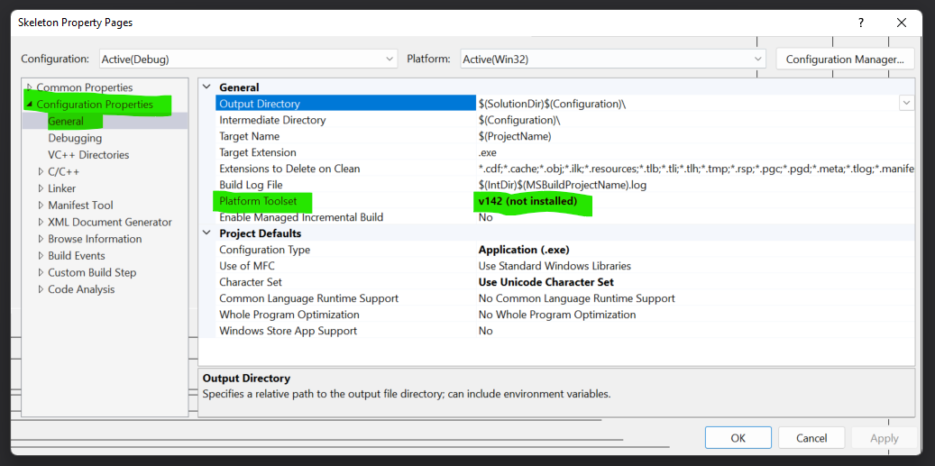 Error 1 error MSB8020: The build tools for v142 (Platform Toolset = 'v142')  cannot be found. To build using the v142 build tools, please install v142  build tools. Alternatively, you may upgrade