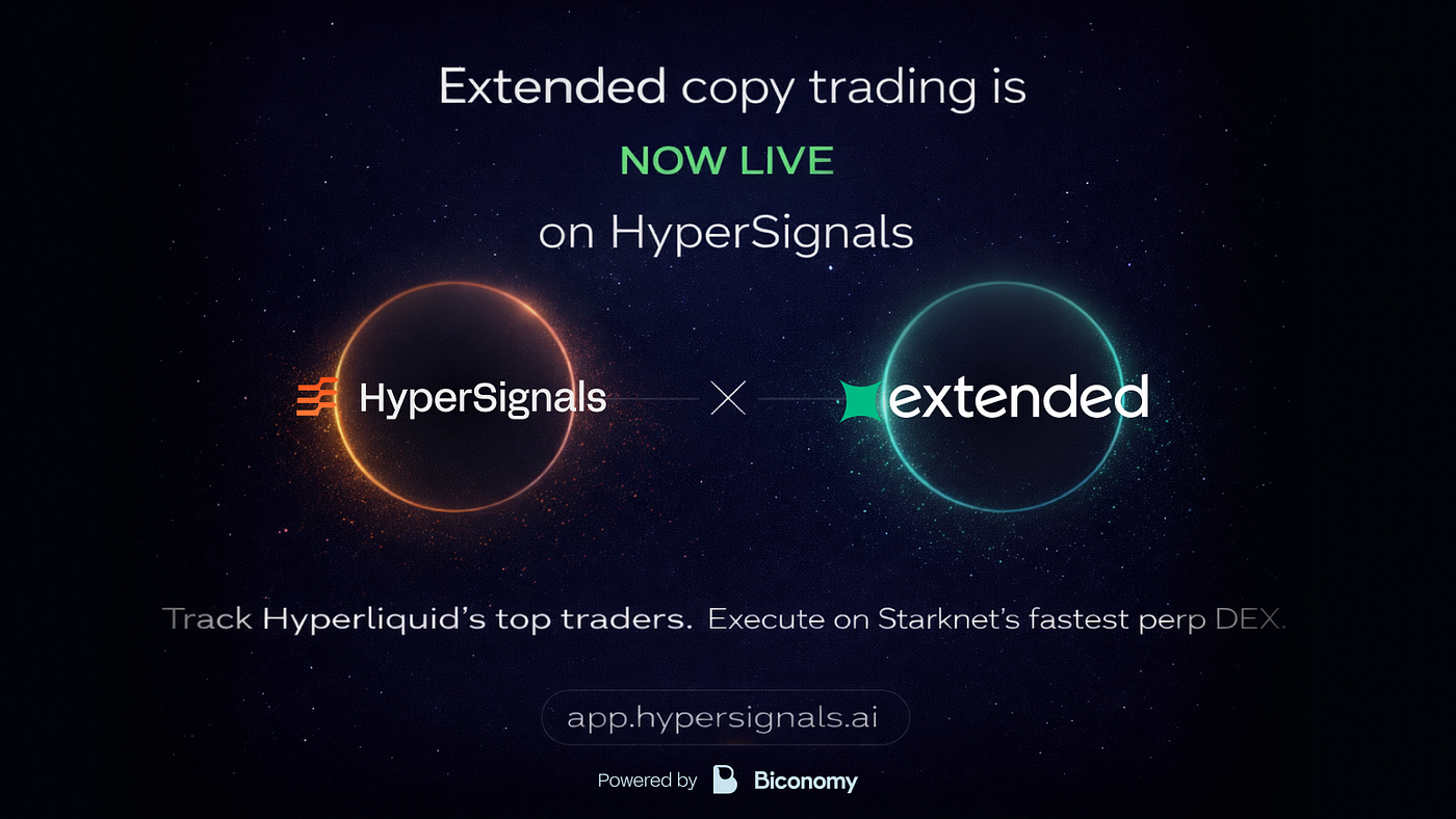 HyperSignals Integrates Extended: Extended Copy Trading Now Live on HyperSignals