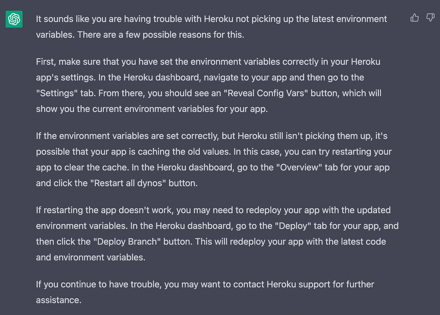 Heroku — update environment variable | by Fred Wong | fredwong-it | Medium