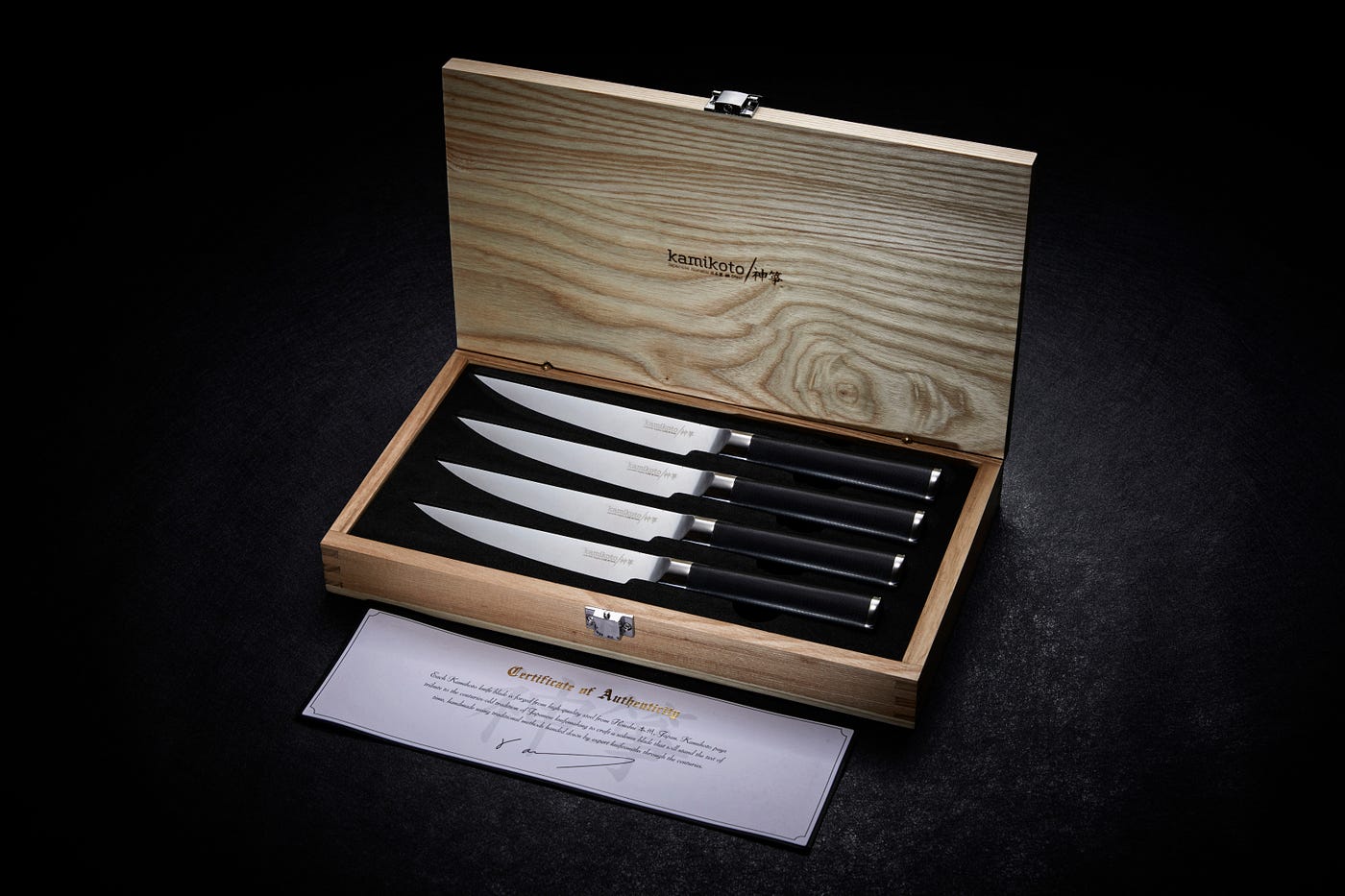 Kamikoto presents Steak Knives from steel near Keiyō region, Japan, by  Kamikoto — Japanese Steel Knives