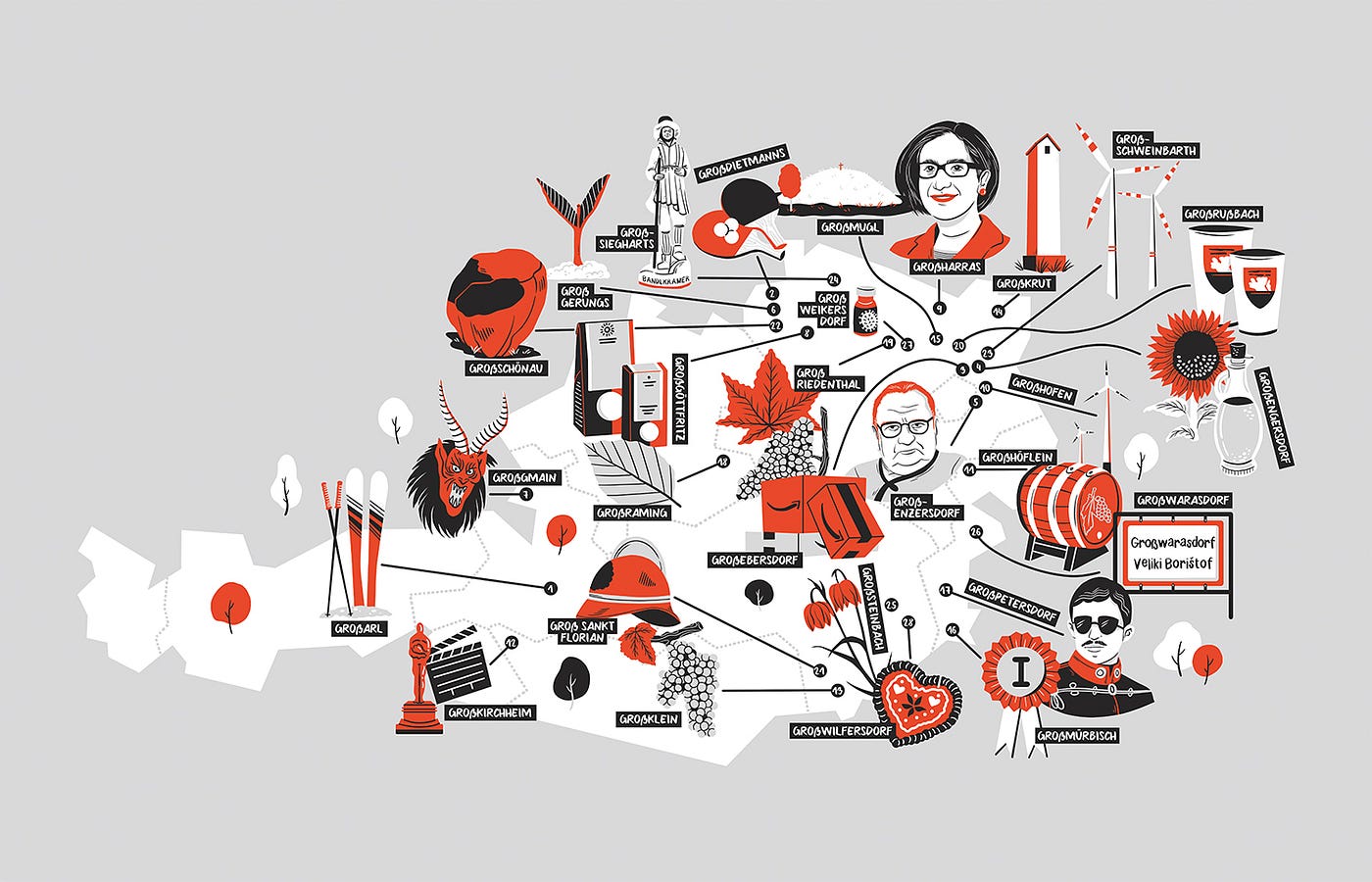 01/2021: A big editorial map illustration for Fleisch #62 (2021)