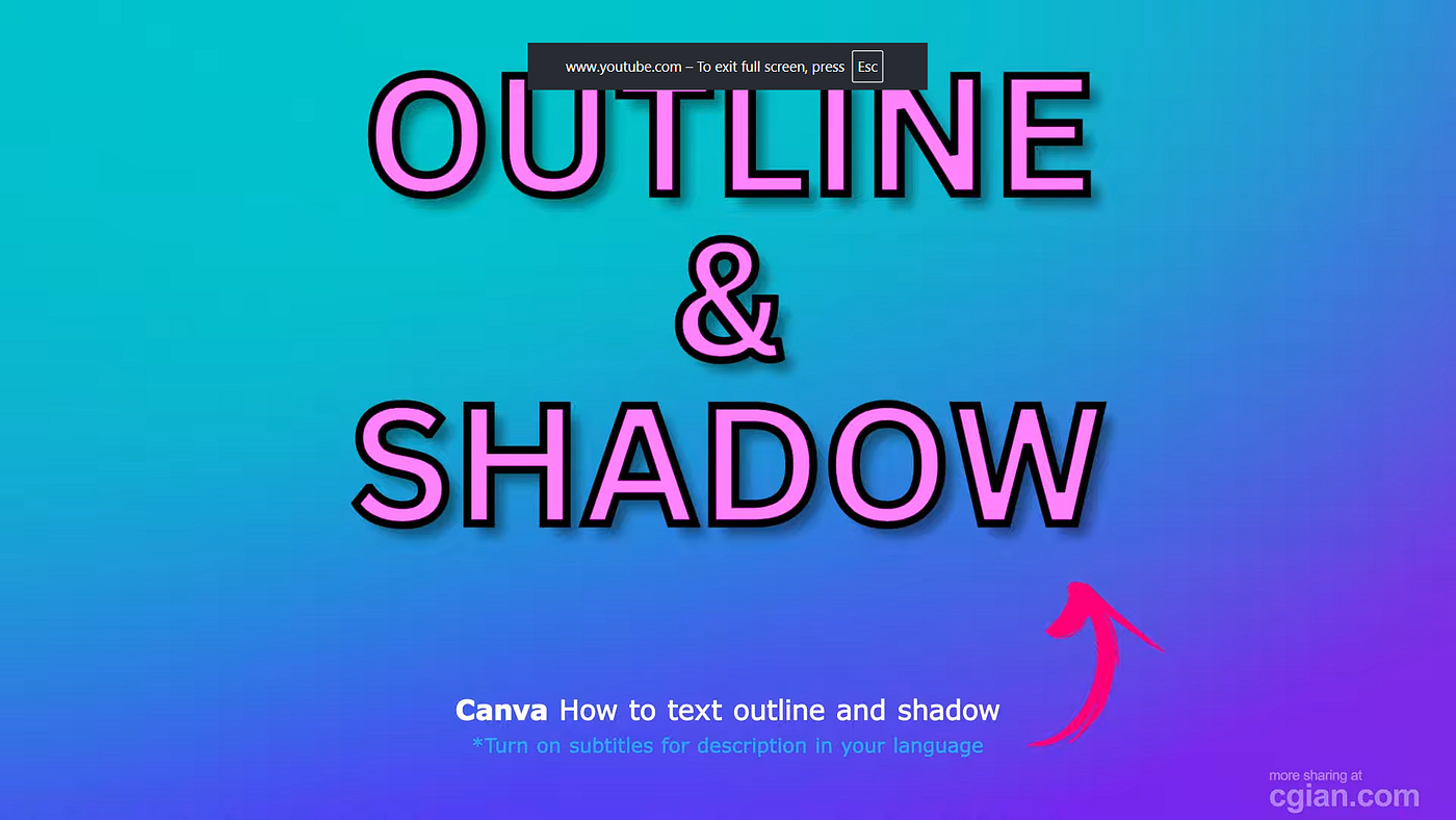 How to Add Text Outline and Shadow in Canva (Even Though It Won’t Let You Do It Together)