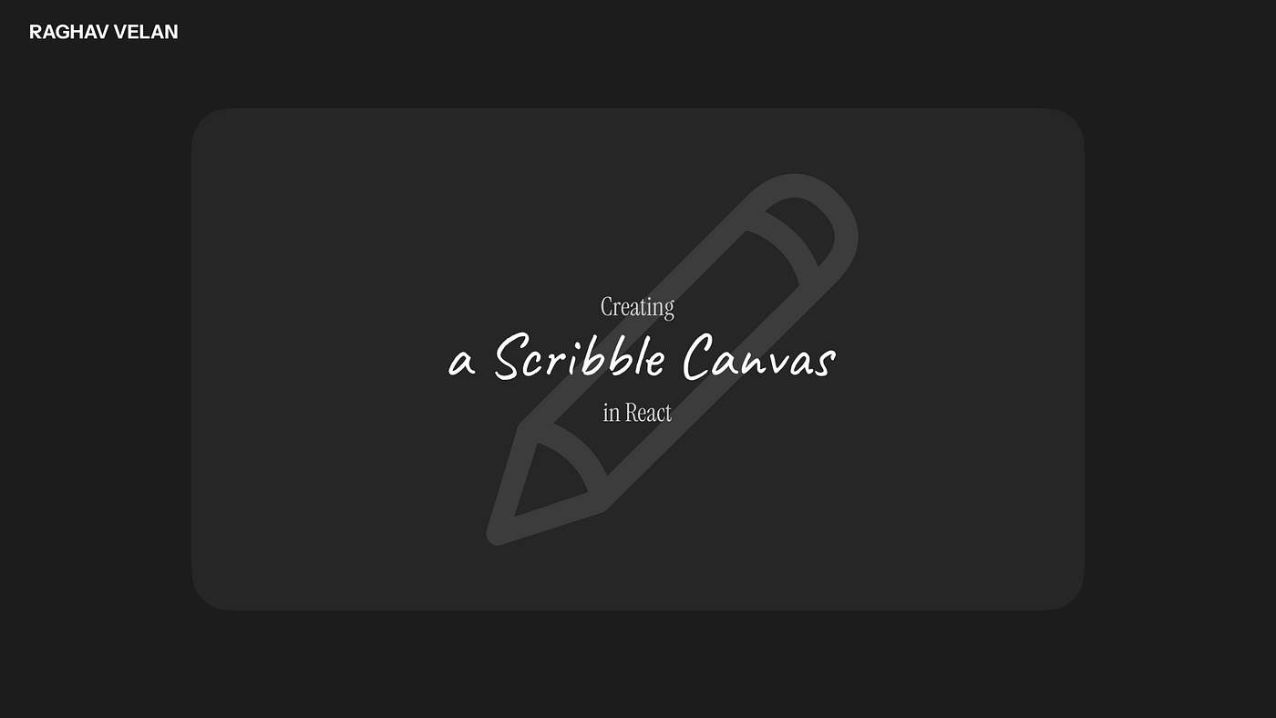 Creating a Scribble Canvas in React