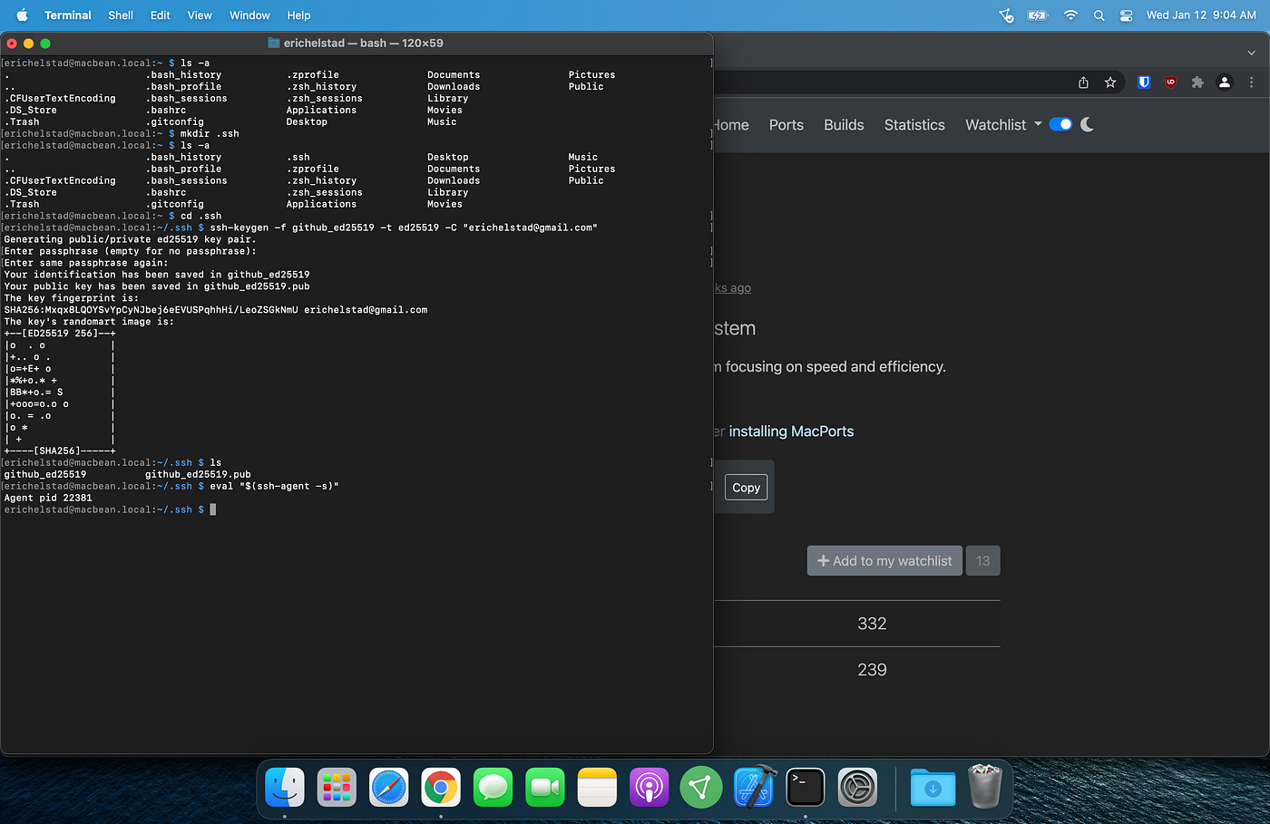 Started ssh-agent