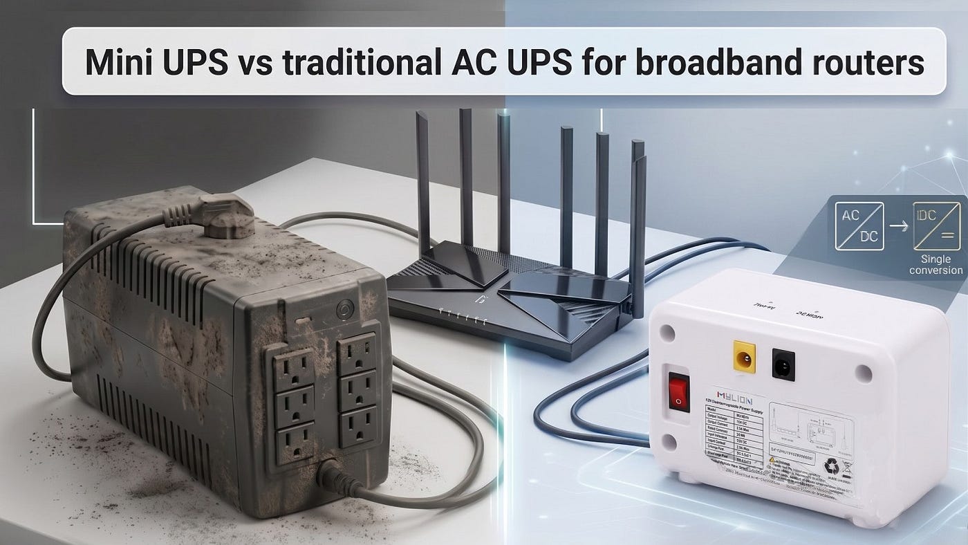 MYLION Mini UPS: The Smart Choice for Broadband Distributors