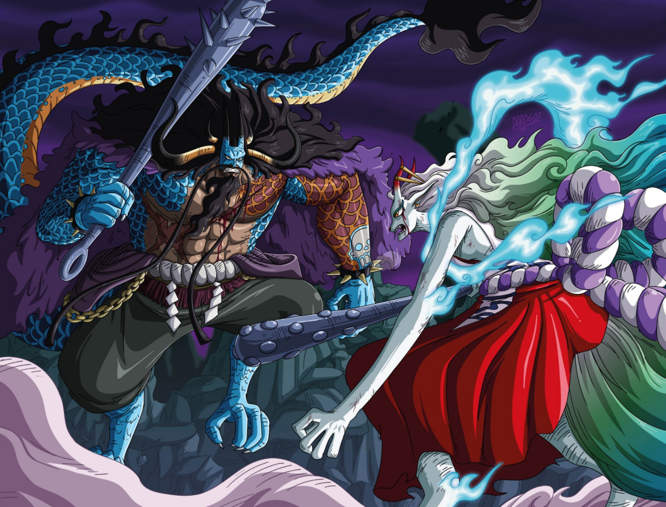 one piece chapter 1045 kaido inflated by luffy by blackdragon2