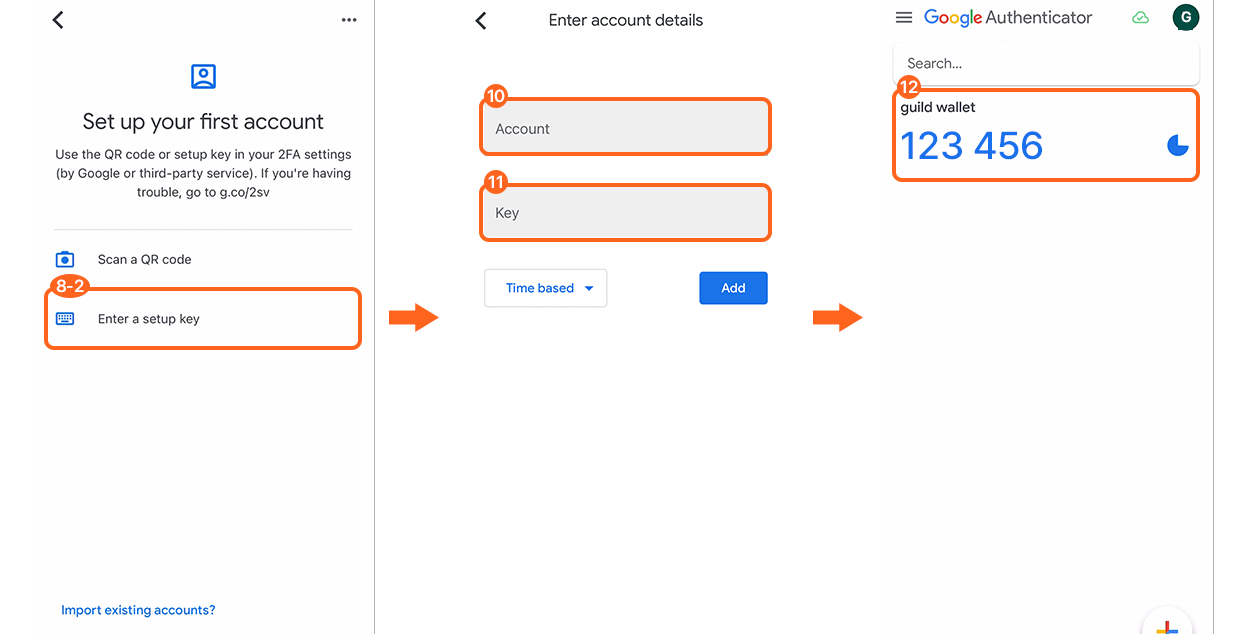 User Guide] How to enroll your Guild Wallet in Google Authenticator | by  Barago | Medium