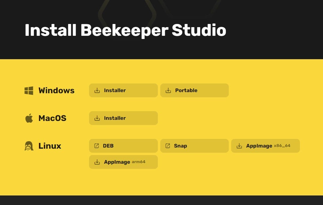 Gerenciando seus Bancos de Dados com Beekeeper Studio