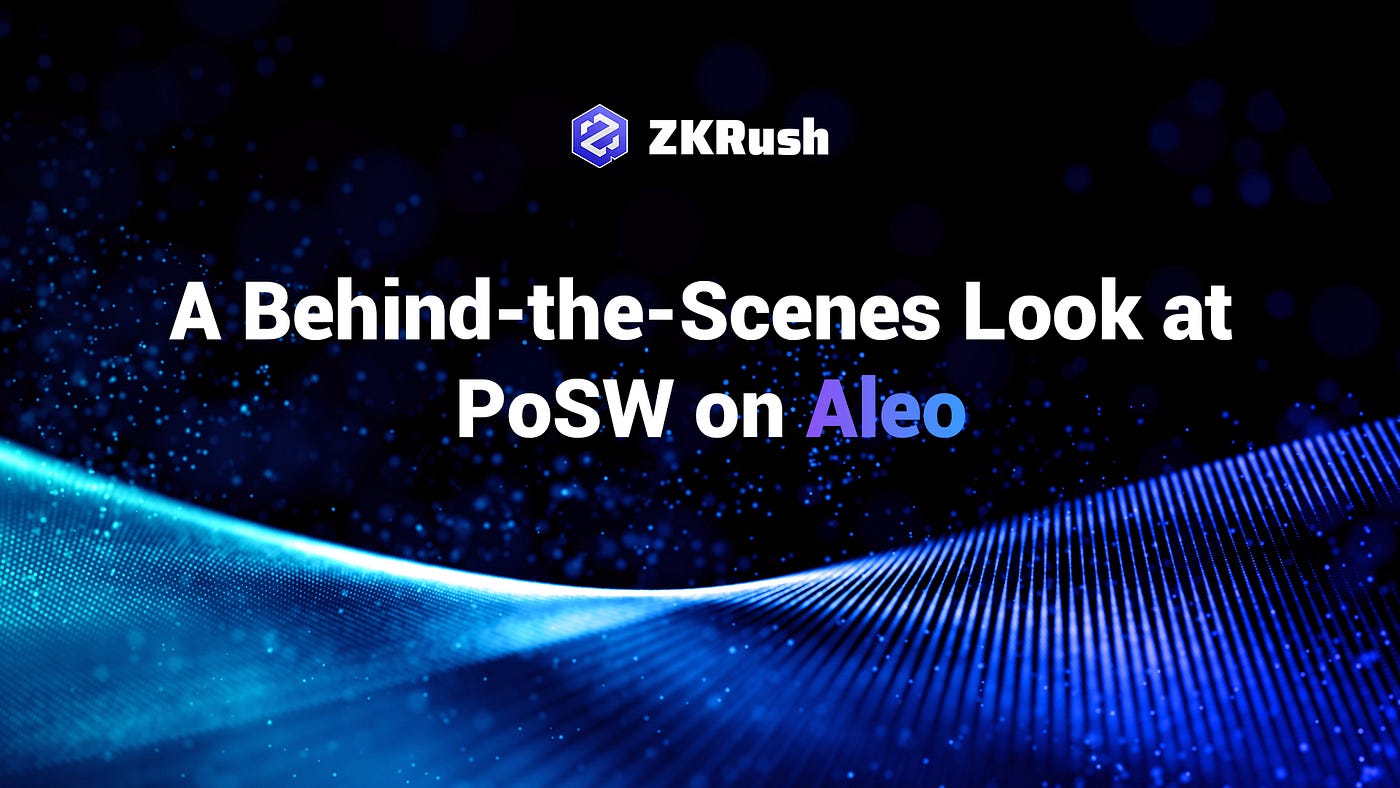详解Aleo网络中的PoSW机制. Aleo 为什么要搞PoSW? PoS 共识难道不够吗? 其实Aleo… | by Justin | Aleo  中文| Medium