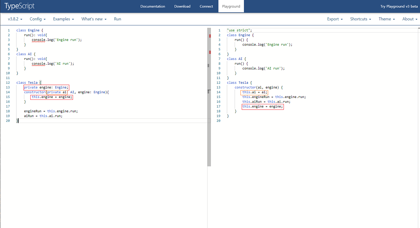 Typescript class constructor 실행순서