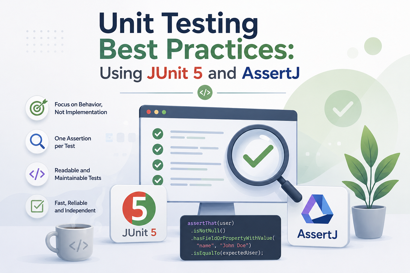 Unit Testing Best Practices: Using JUnit 5 and AssertJ