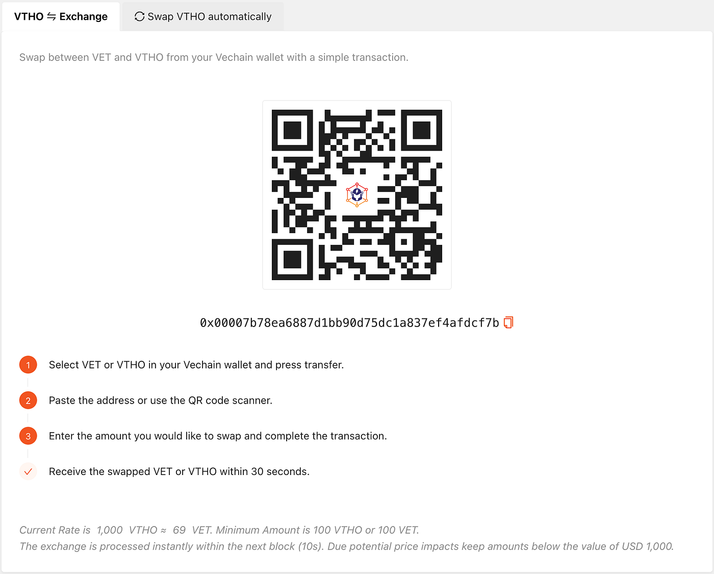 The Relaunch of vtho.exchange | by favo | vechain.energy