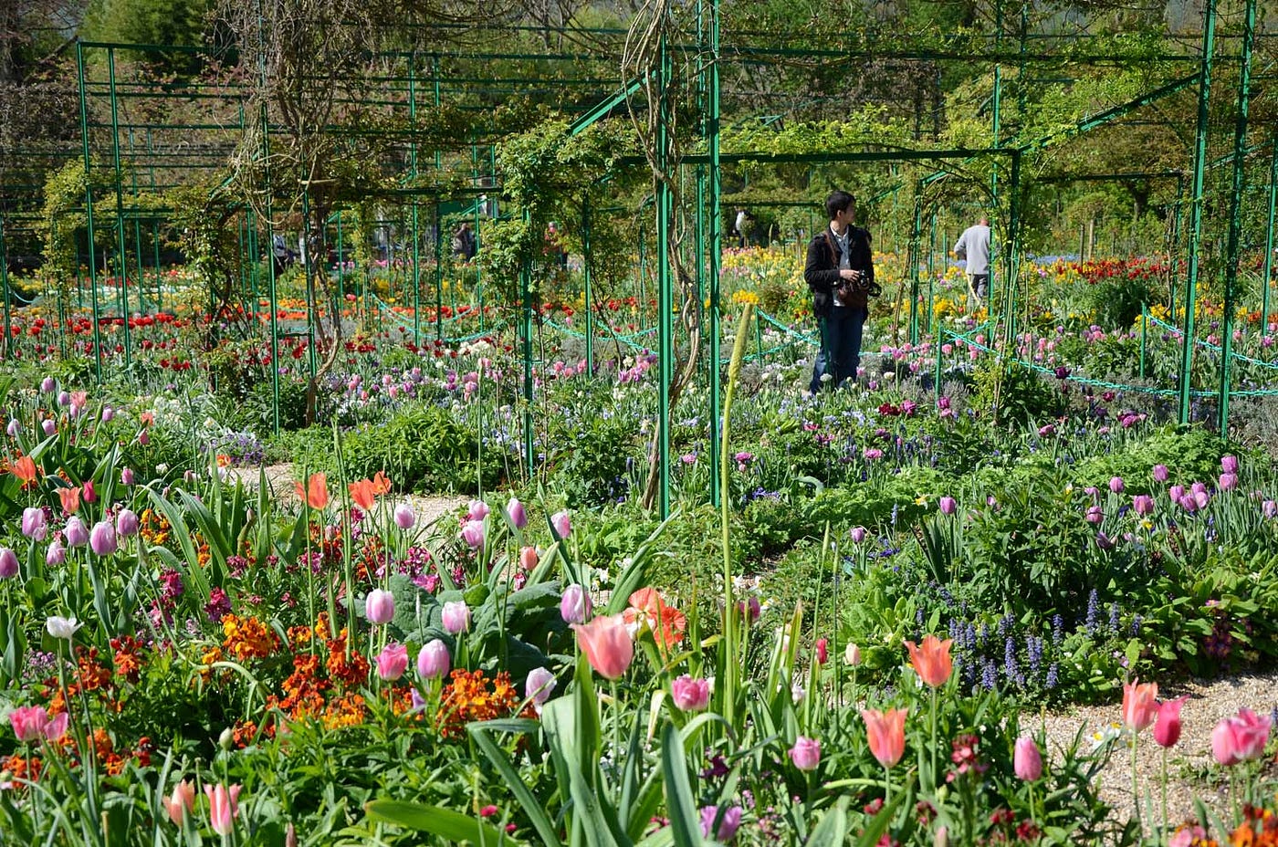 Mixed floral beds fill Monet’s Gardens