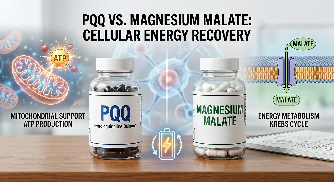 PQQ vs. Magnesium Malate: Which Nutrient Better Supports Cellular Energy Recovery?