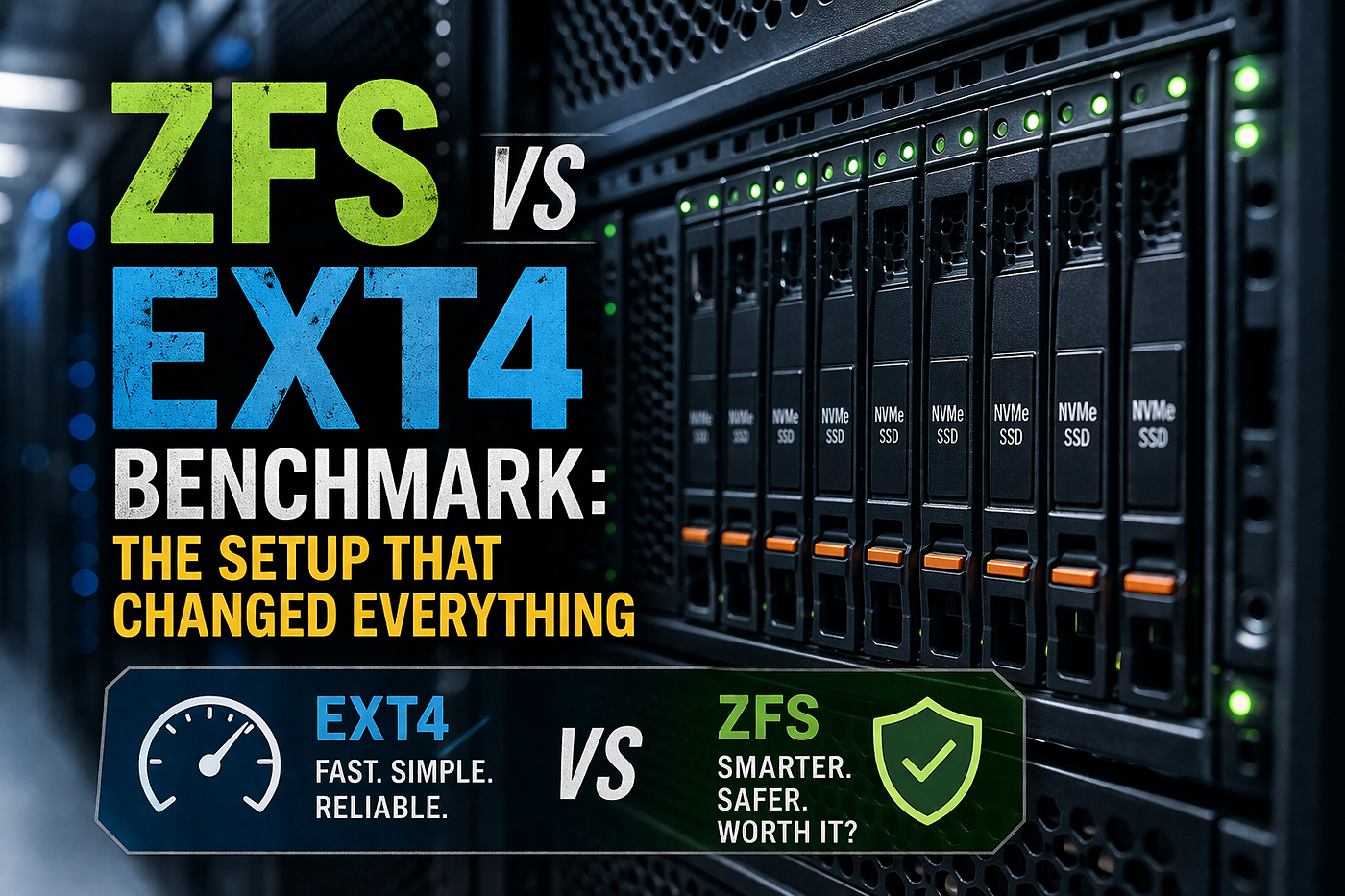 ZFS vs ext4 Benchmark: The Setup That Changed Everything