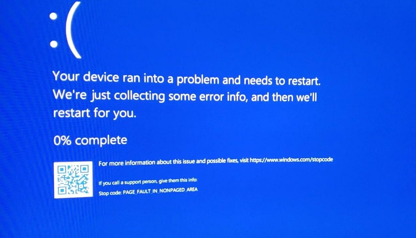 How to Fix Page Fault In Nonpaged Area Blue Screen Error