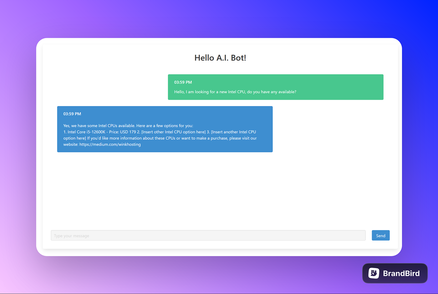 Create a ChatBot using AI, ChatGPT and PHP | by Camilo Herrera