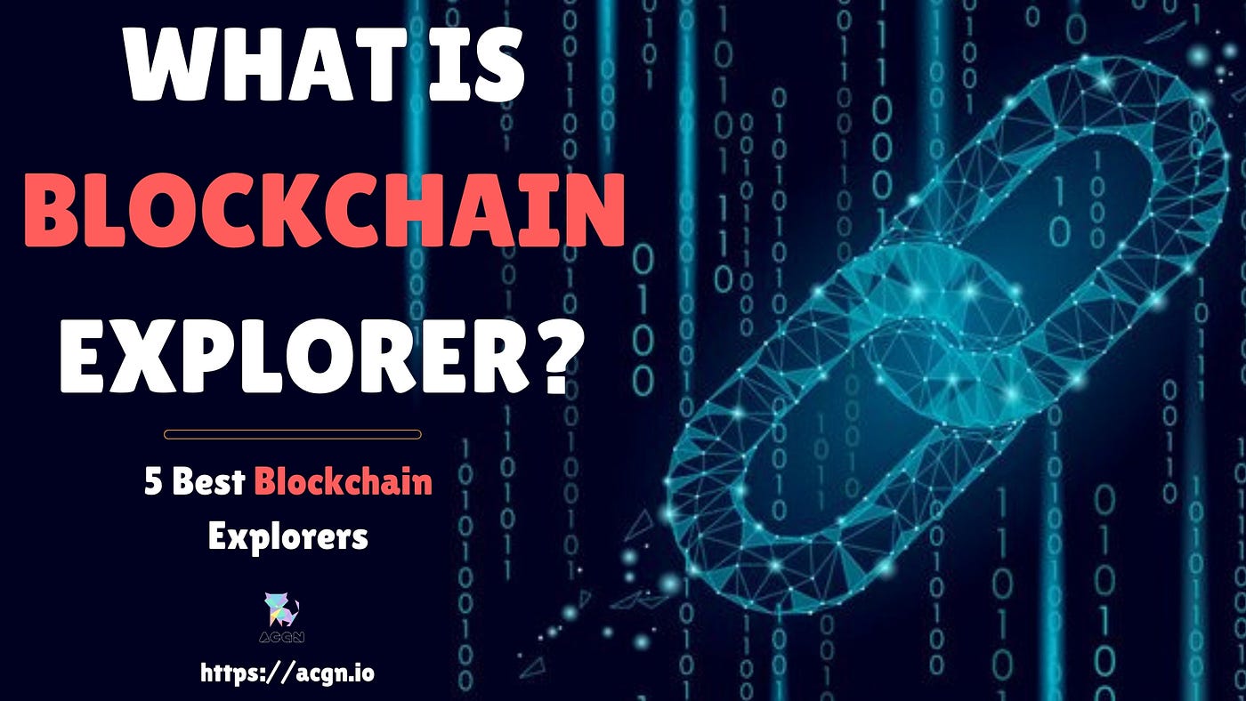 What is a blockchain explorer? Five of the Best Blockchain Explorers  recommended | by ACG Network | Medium