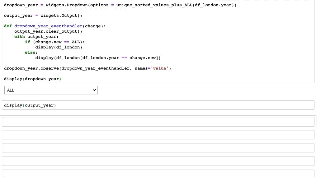 Ipywidgets Jupyter Notebook With Detachable Floating