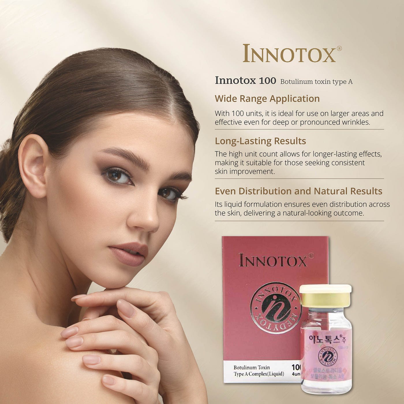 Innotox 100. The Powerful Choice for Wider Coverage