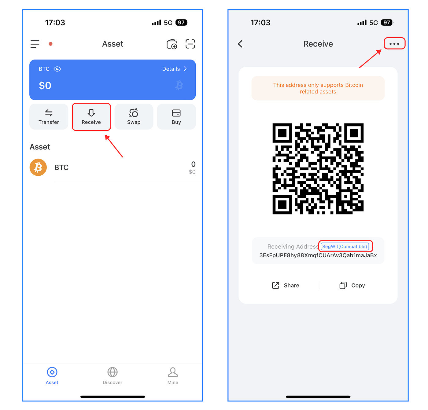 About 4 types of Bitcoin Address Formats and How to Switch them in  TokenPocket. | by TokenPocket | Medium