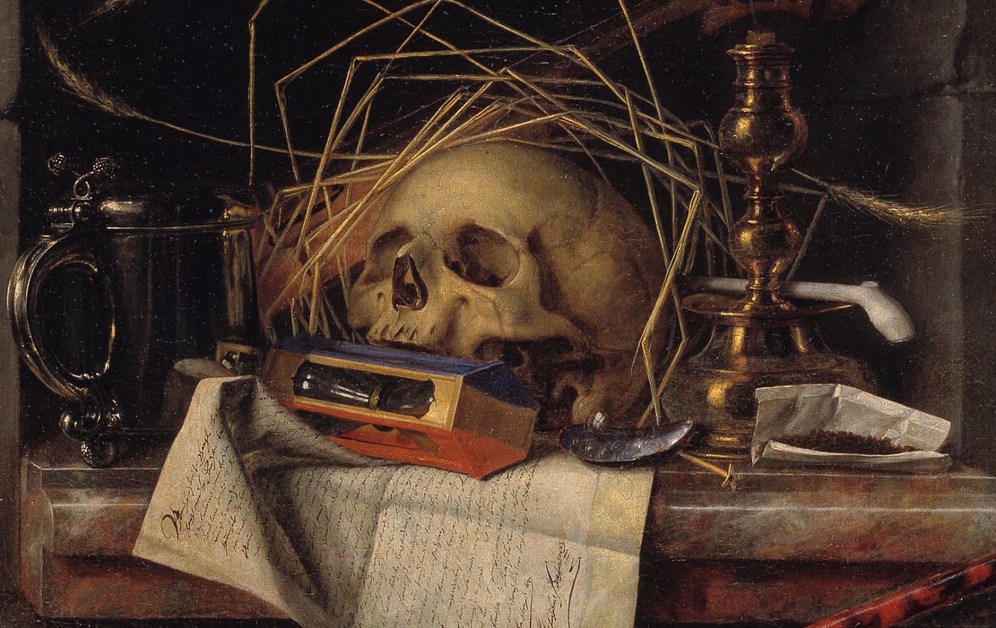 Vanitas Still Life Drawing