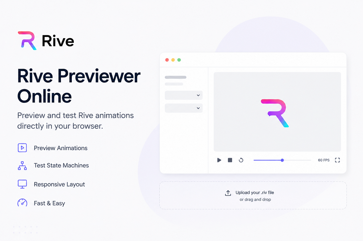 Preview and Test Rive Animations Online for Free — uianimation.com/riveplayer