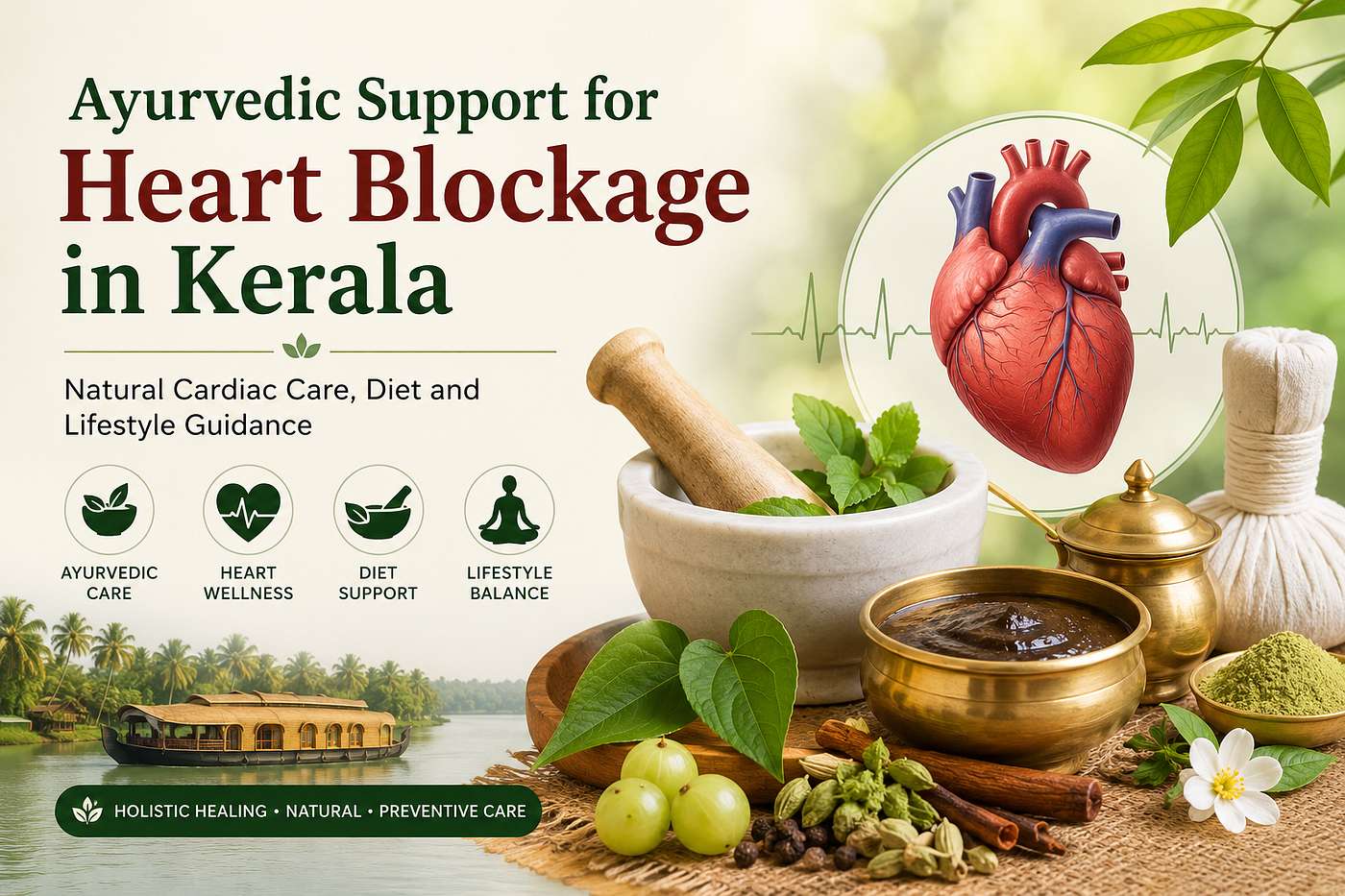 Ayurvedic Support for Heart Blockage in Kerala: Natural Cardiac Care, Diet and Lifestyle Guidance