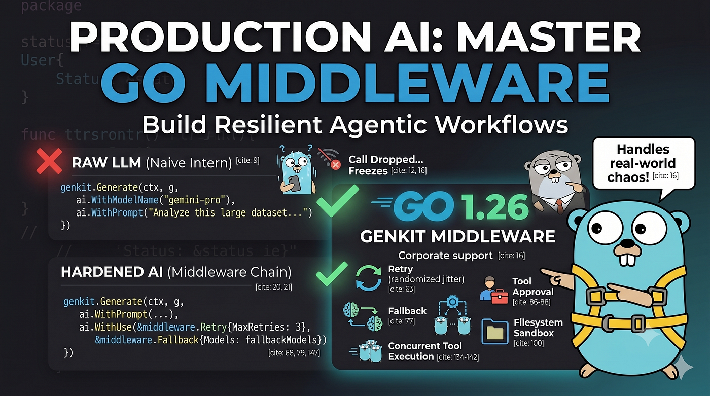 Building Resilient AI Agents in Go: A Guide to Genkit Middleware