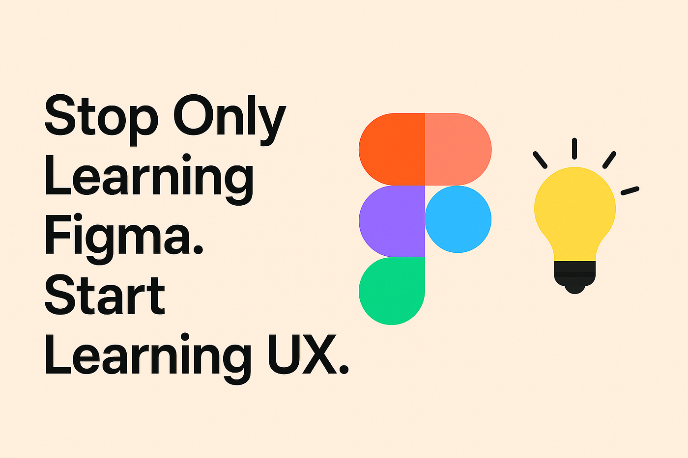 Stop Only Learning Figma. Start Learning UX. 🙌🏻