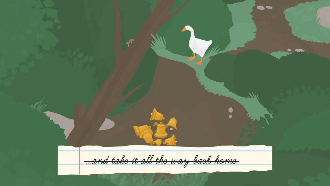 Untitled Goose Game: Playtime, scores and collections on Steam Backlog