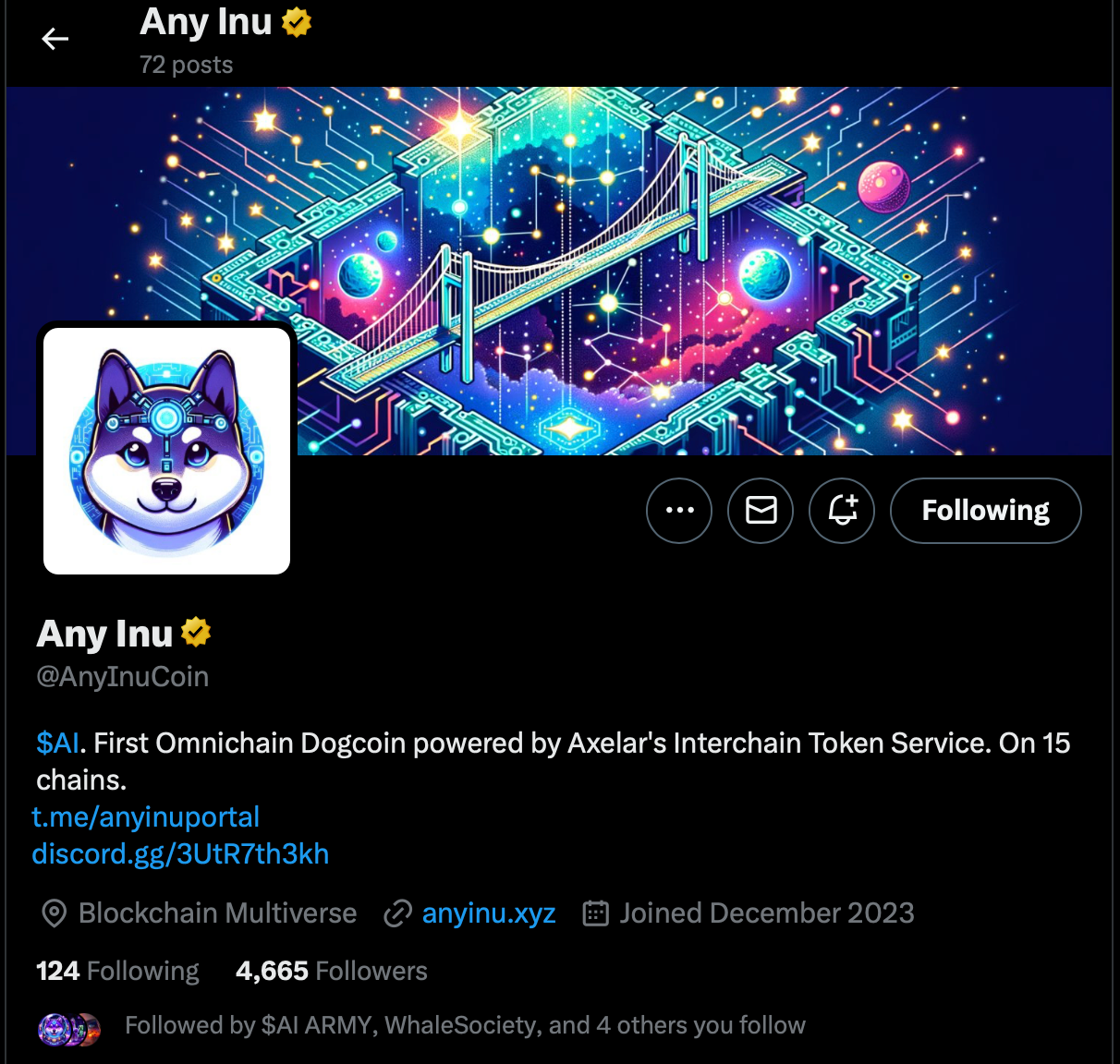 Introducing Any Inu: The Revolutionary Cross-Chain Store of Value | by  Maverick Viral Marketing | Medium