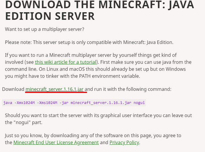 Download Minecraft & Server Software