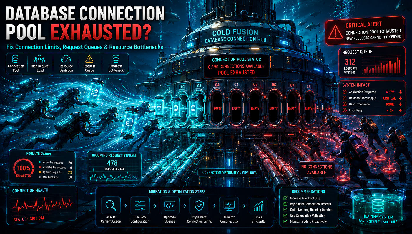 ColdFusion Database Connection Pool Exhausted