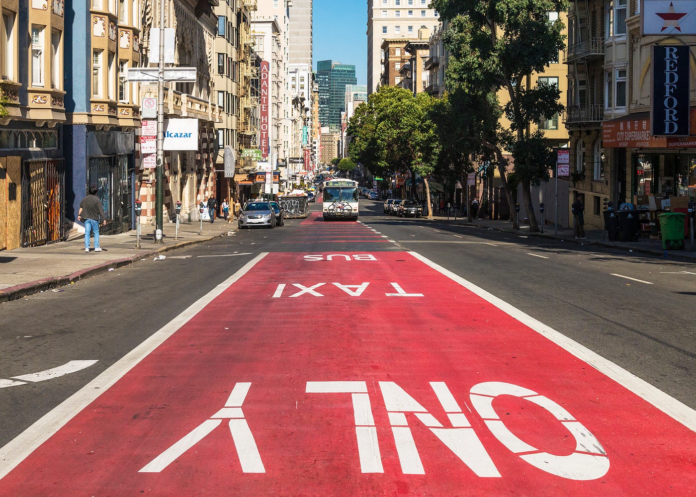 Mission Street's New “Red Carpet” Transit Only Lanes Are Under Threat | by San Francisco Transit Riders | Medium