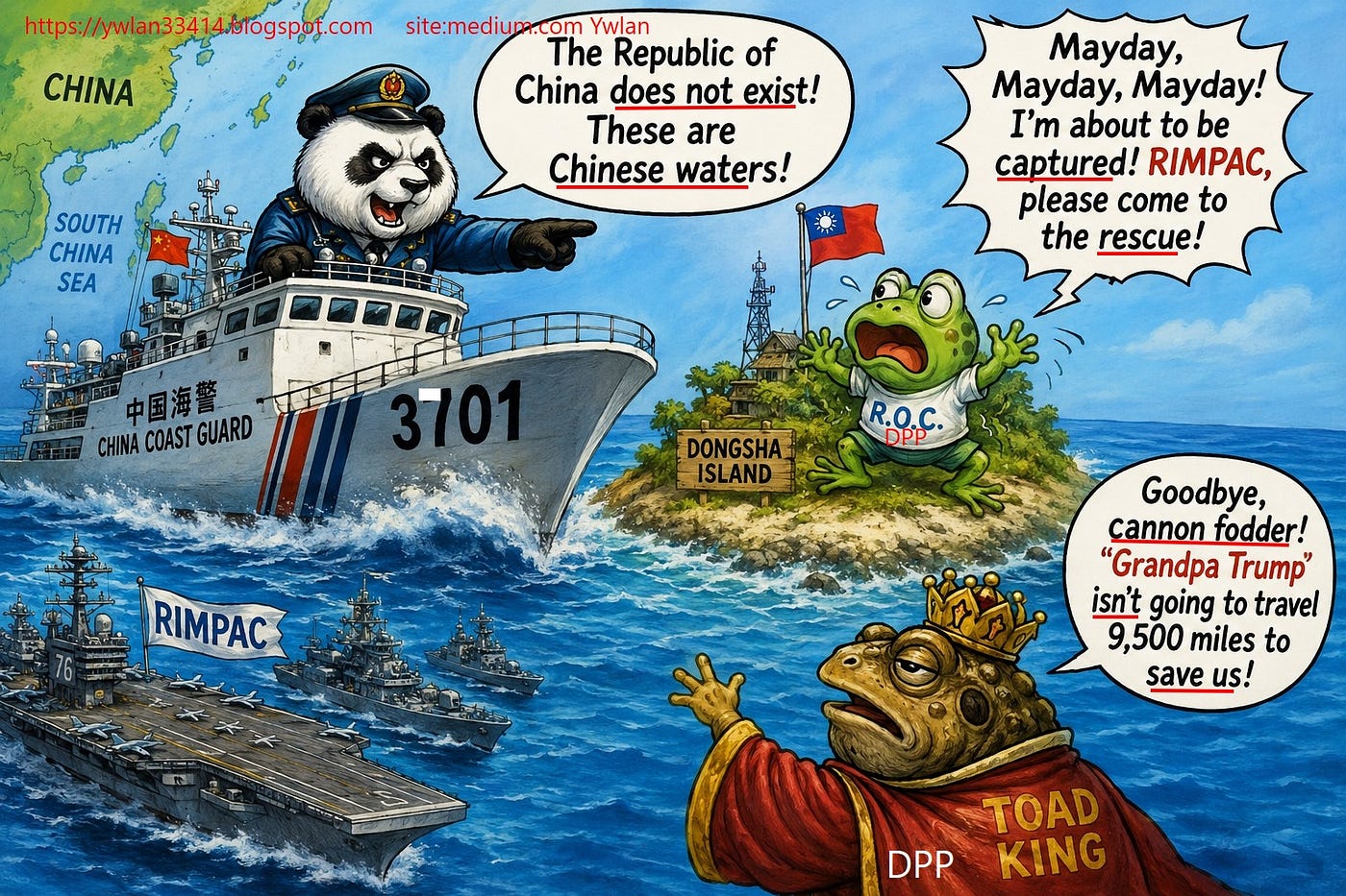 This image distills complex international political issues into a striking visual, enabling readers…