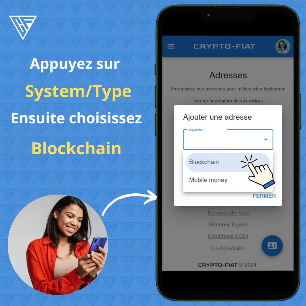 Comment enregistrer une nouvelle adresse de portefeuille sur CryptoFiat? |  by CRYPTO-FIAT Exchange | Medium