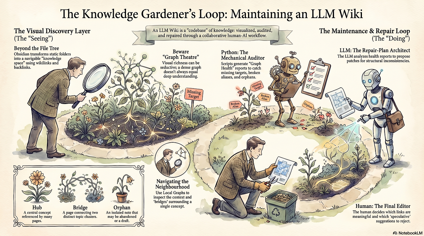 Visualising an LLM Wiki in Obsidian