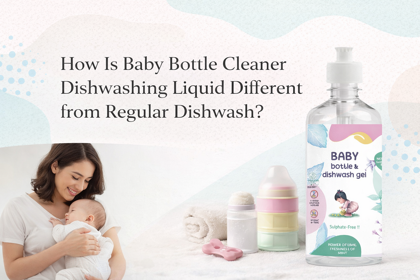 How Is Baby Bottle Cleaner Dishwashing Liquid Different from Regular Dishwash?