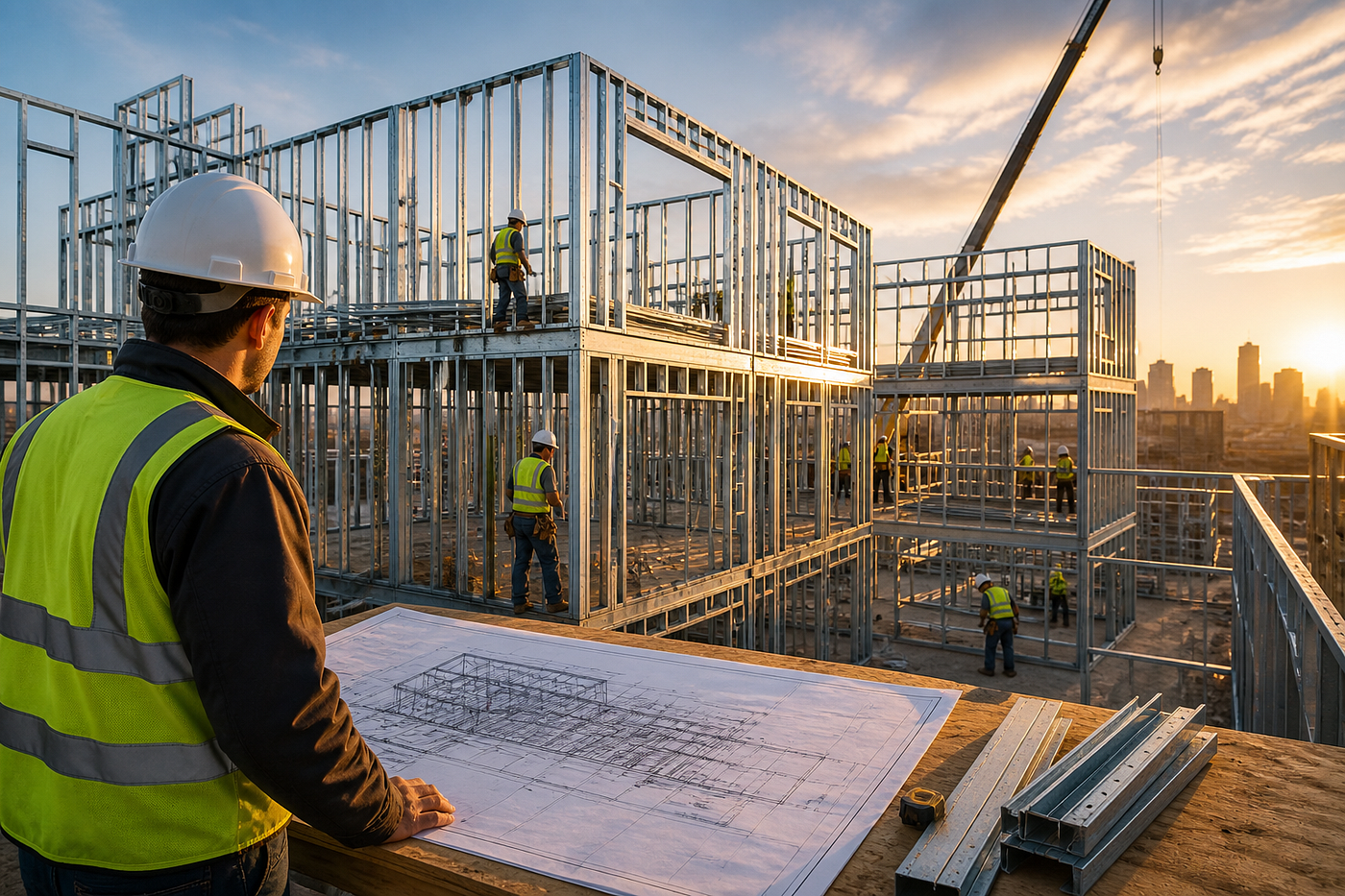 SITE SEQUENCING IN LIGHT GAUGE STEEL BUILDING PROJECTS