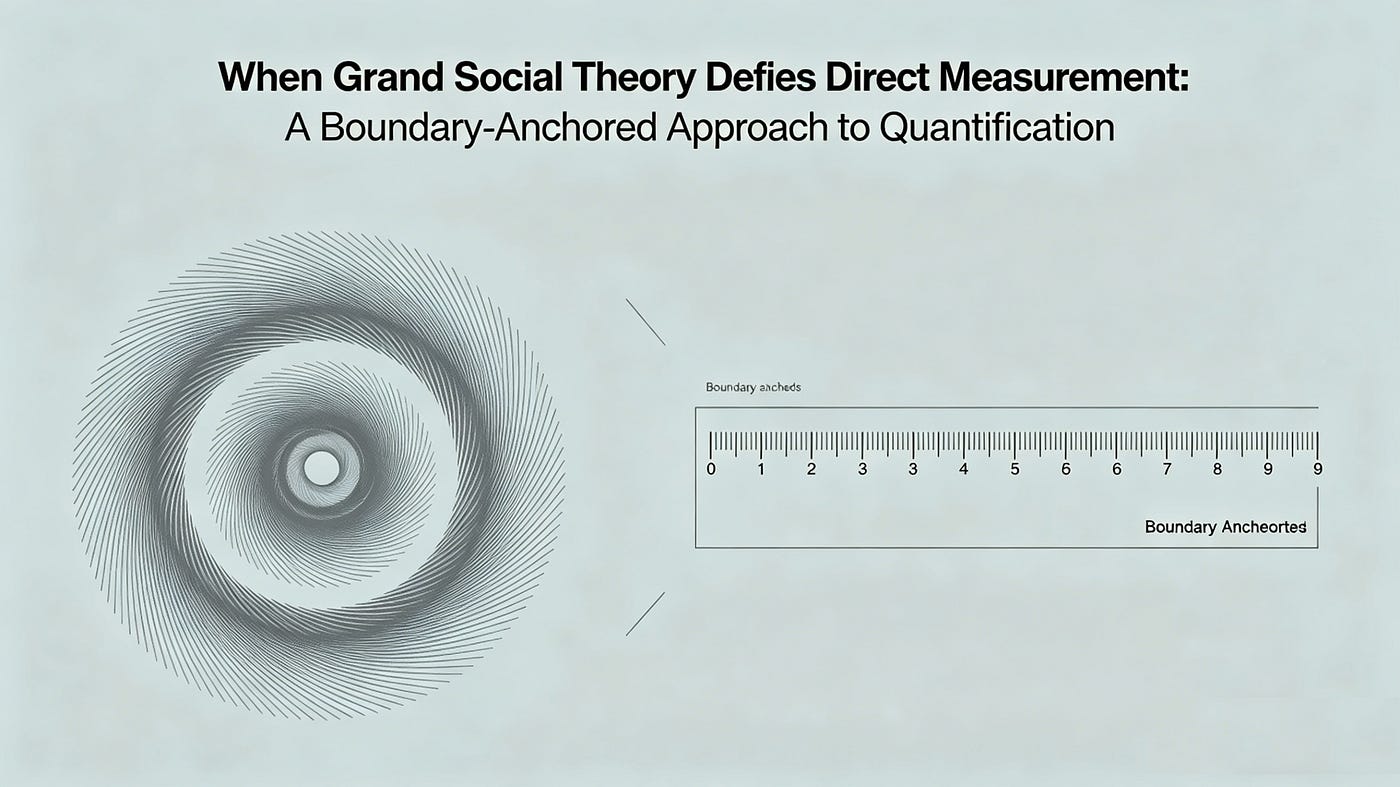 When Grand Social Theory Defies Direct Measurement