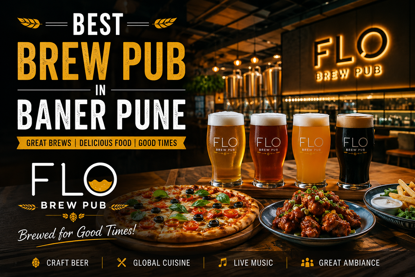 Best Brew Pub in Baner Pune: Why FLO Brew Pub is the Ultimate Destination for Craft Beer Lovers