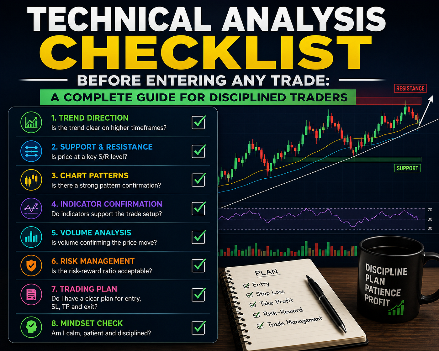 Technical Analysis Checklist Before Entering Any Trade