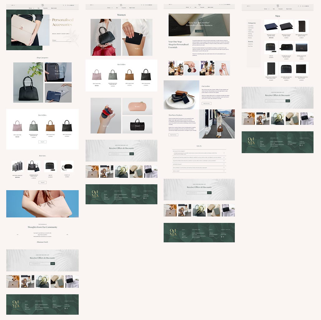 Case study: designing an e-commerce website for “Aura”