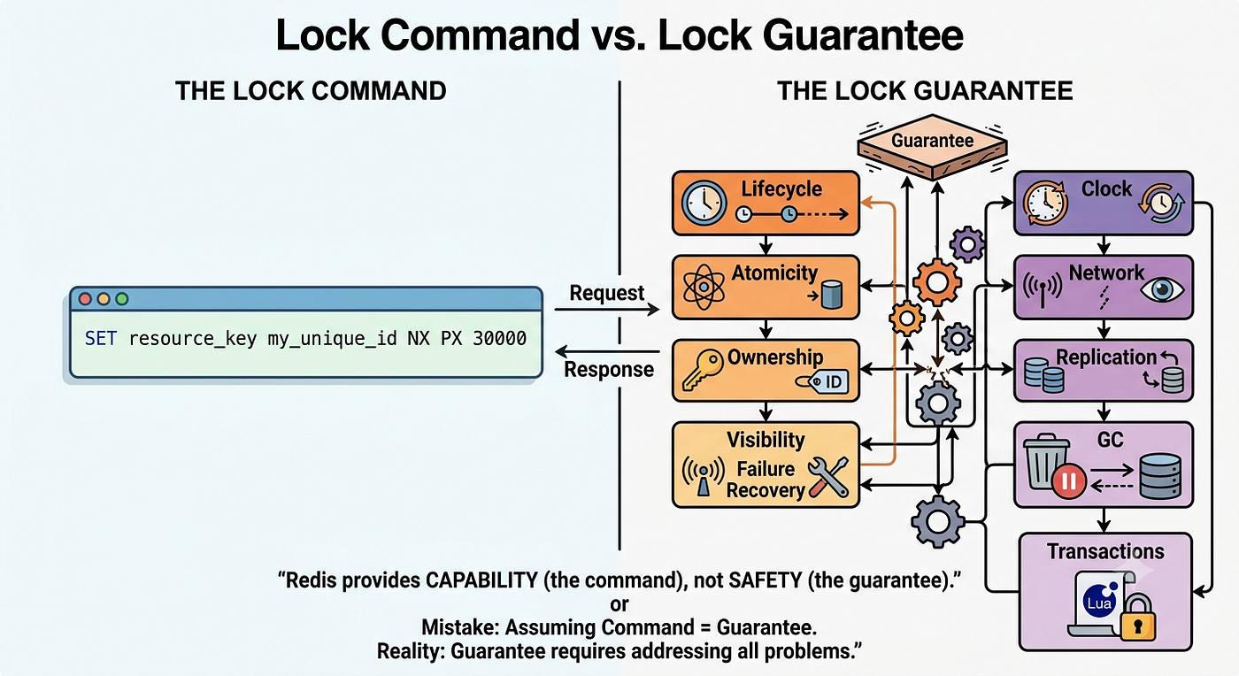 Redis Distributed Locks: Why “SET NX PX” Was Never the Hard Part