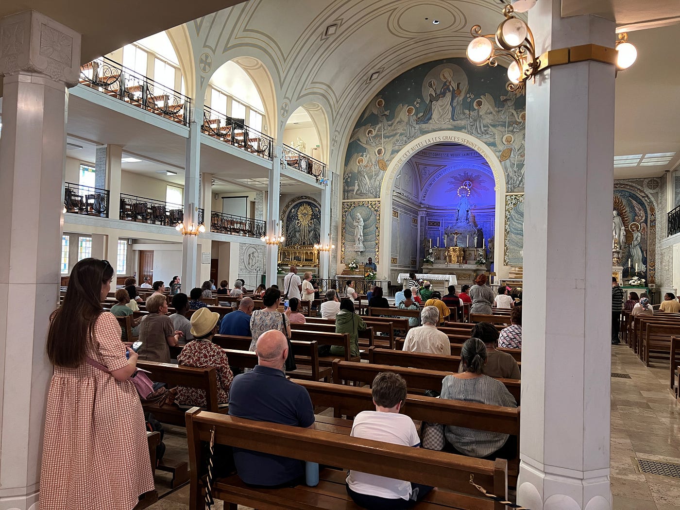 One of my three visits to the Chapel of the Lady of Miraculous Medal in Paris