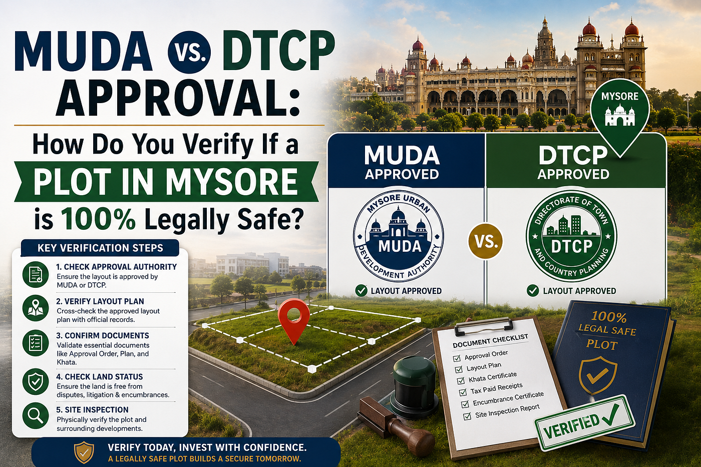 MUDA vs. DTCP Approval: How Do You Verify If a Plot in Mysore is 100% Legally Safe?