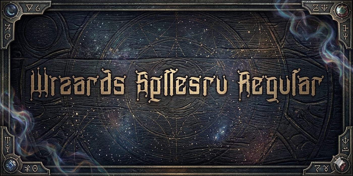 Wizards Spllesru Regular Font : AtoZ Font