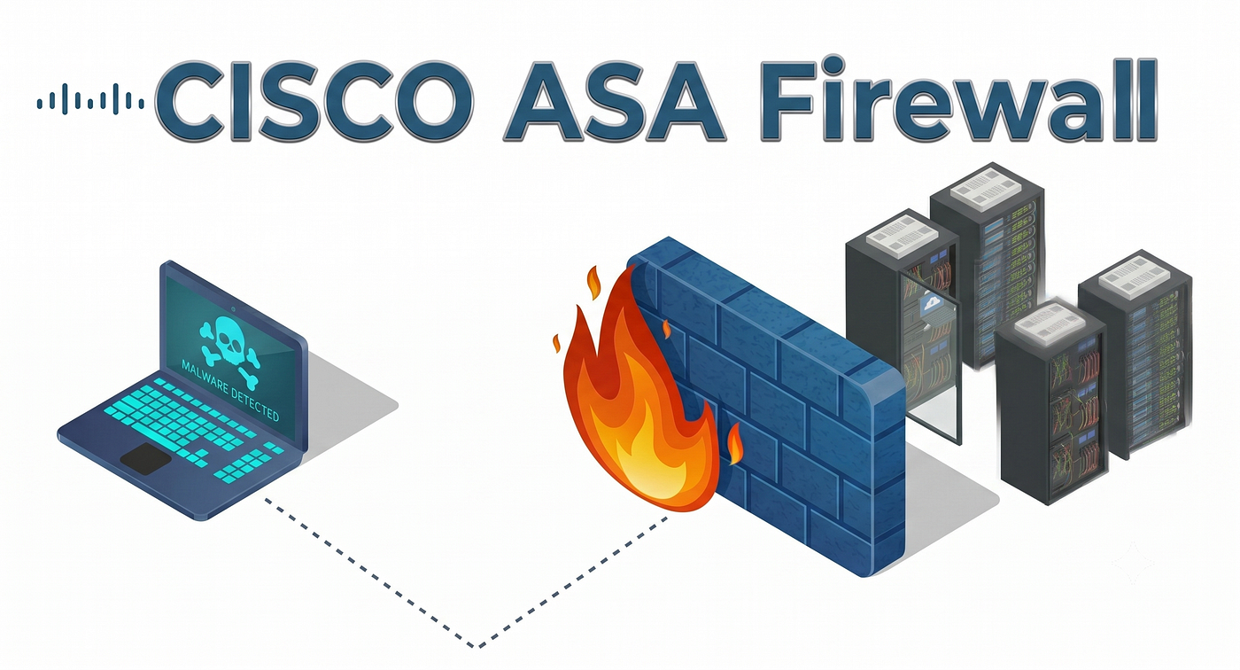 Configuring Cisco ASA (Adaptive Security Appliance) Firewall & Troubleshooting — HomeLab #4
